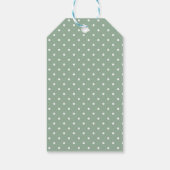 Groen Olifant Drive Door Baby shower Parade Cadeaulabel (Achterkant)