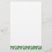 Groen Olijfblad Border Stationery Briefpapier (Voorkant)