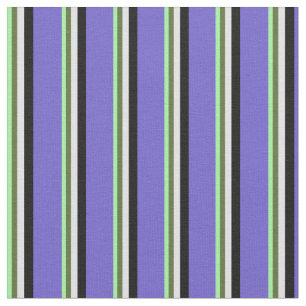 Groen, Olijfgroen, lavender, zwart en leistblauw Stof