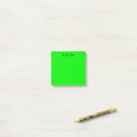 Groen om lijst te doen post-it® notes (Op bureau)
