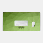 Groen ombre geometrisch mesh Monogram Bureaumat (Keyboard & Muis)