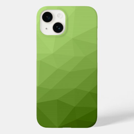 Groen ombre geometrisch mesh ombre patroon Case-Mate iPhone case (Achterkant)