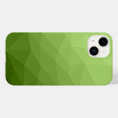 Groen ombre geometrisch mesh ombre patroon Case-Mate iPhone case (Achterkant (horizontaal))