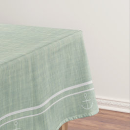 Groen Ombre nautisch anker Tafelkleed