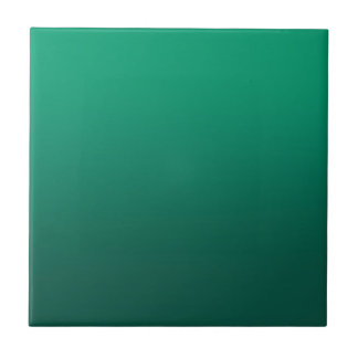Groen ombre schilderen tegeltje