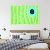 Groen omhullingsdoek voor patroonpatronen canvas afdruk (Insitu (Slaapkamer))