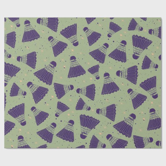 Groen omlooppapier voor ruimteShuttlecock Cadeaupapier (Vlak)