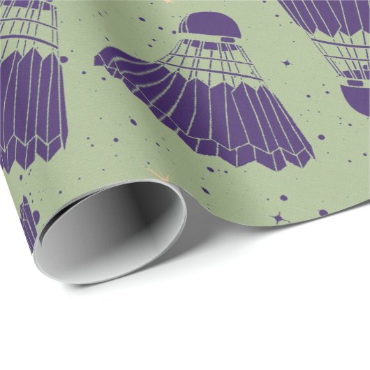 Groen omlooppapier voor ruimteShuttlecock Cadeaupapier (Rol Hoek)