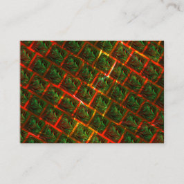 'Groen omrande ogen', krassen of rood raster. Klantenkaartje