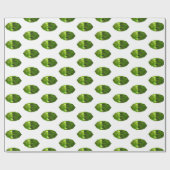 Groen omslagpapier Gemstone Peridot Pattern Cadeaupapier (Vlak)
