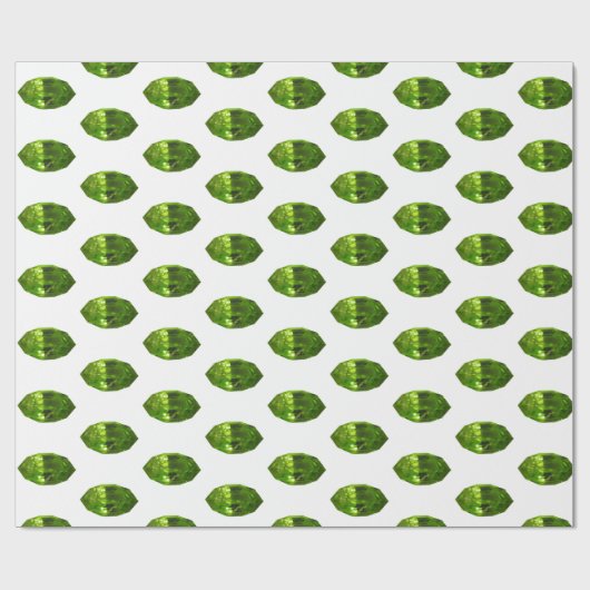 Groen omslagpapier Gemstone Peridot Pattern Cadeaupapier (Vlak)