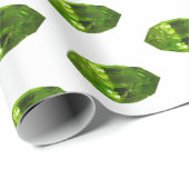 Groen omslagpapier Gemstone Peridot Pattern Cadeaupapier (Rol Hoek)