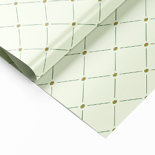 Groen omslagpapier met elegante retro cadeaupapier