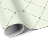 Groen omslagpapier met elegante retro cadeaupapier (Rol Hoek)