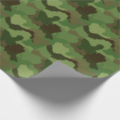 Groen omslagpapier voor Camouflage/Militaire Campo Cadeaupapier (Hoek)