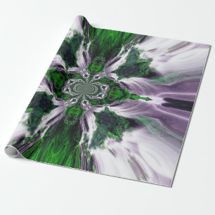 Groen omslagpapier voor de zee cadeaupapier