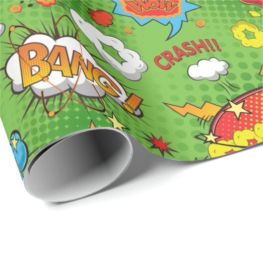 Groen omslagpapier voor stripboeken cadeaupapier (Rol Hoek)