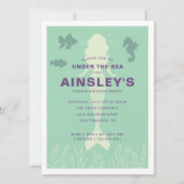 Groen onder het Zee Zeemeermin Kaart (Voorkant)