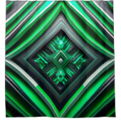 Groen ontwerp douchegordijn (Voorkant)