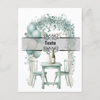 Groen ontwerp Invitatie op maat Uitnodiging Briefkaart