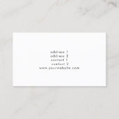 groen ontwerp pianist visitekaartje (Achterkant)