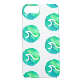 Groen ontwerp van de golven bepalen 	iPhone 8/7 hoesje