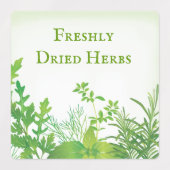 Groen ontwerp voor kruiden labels (Design 2)