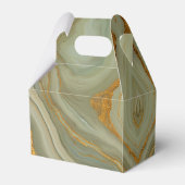 Groen Onyx Steenpatroon  Bedankdoosjes (Achterkant)