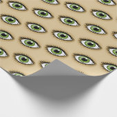 Groen Oog icoon Cadeaupapier (Hoek)