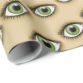 Groen Oog icoon Cadeaupapier (Rol Hoek)