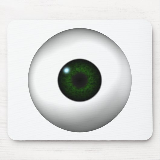 groen oog muismat (Voorkant)