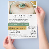 Groen Oog, Opticien, Technisch Praktijk Flyer (Hand)