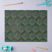 Groen oog van de ontkoppeling van Peacock Feathers Tissuepapier (Craft)