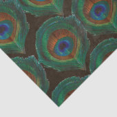 Groen oog van de ontkoppeling van Peacock Feathers Tissuepapier (Detail)