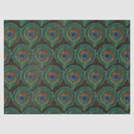 Groen oog van de ontkoppeling van Peacock Feathers Tissuepapier