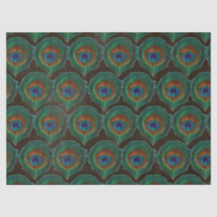 Groen oog van de ontkoppeling van Peacock Feathers Tissuepapier