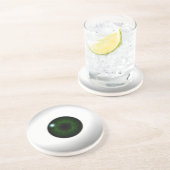 groen oog zandsteen onderzetter (Zijkant)