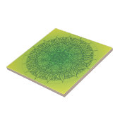 , groen-oosterend design tegeltje (Zijkant)