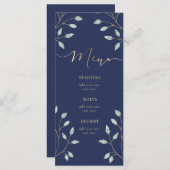 groen op blauw Menu (Voorkant / Achterkant)