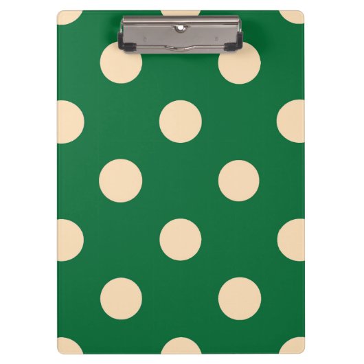 Groen op Cream Klembord (Voorkant)