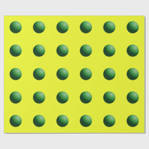 Groen op Geel Cadeaupapier