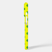 Groen Op Geel Stippen Patroonontwerp  Case-Mate iPhone Case (Achterkant / Links)