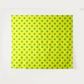 Groen op geel stippen patroonontwerp wandkleed (Voorkant (horizontaal))