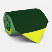 Groen op geel stropdas (Opgerold)