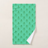 Groen op groen deco naadloze patroondouche bad handdoek (Handdoek)