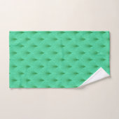 Groen op groen deco naadloze patroondouche bad handdoek (Handdoek)