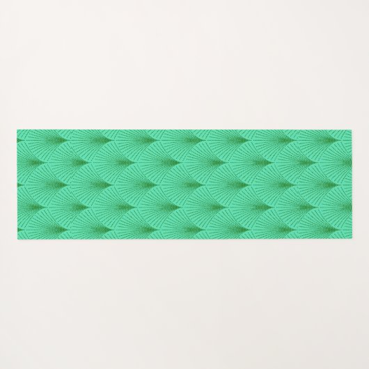 Groen op groen deco naadloze patroondouche yogamat (Achterkant (horizontaal))
