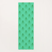 Groen op groen deco naadloze patroondouche yogamat (Achterkant)
