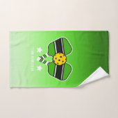 Groen op groen vervaagd terug  naam handdoek (Handdoek)