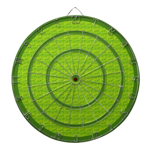 Groen op Groene Aangepaste Dart Board Dartbord (Voorkant)